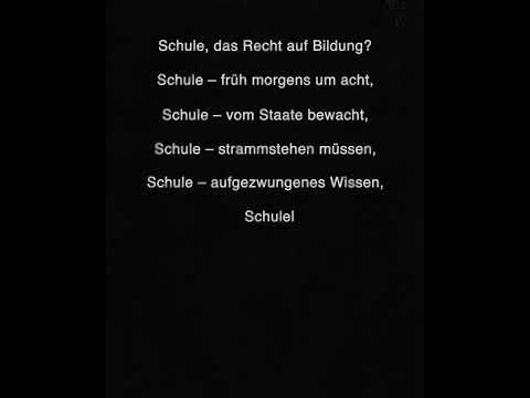 SCHULE – DAS RECHT AUF BILDUNG?